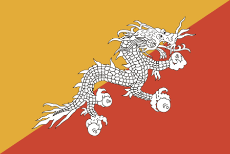 vlajka Bhutan